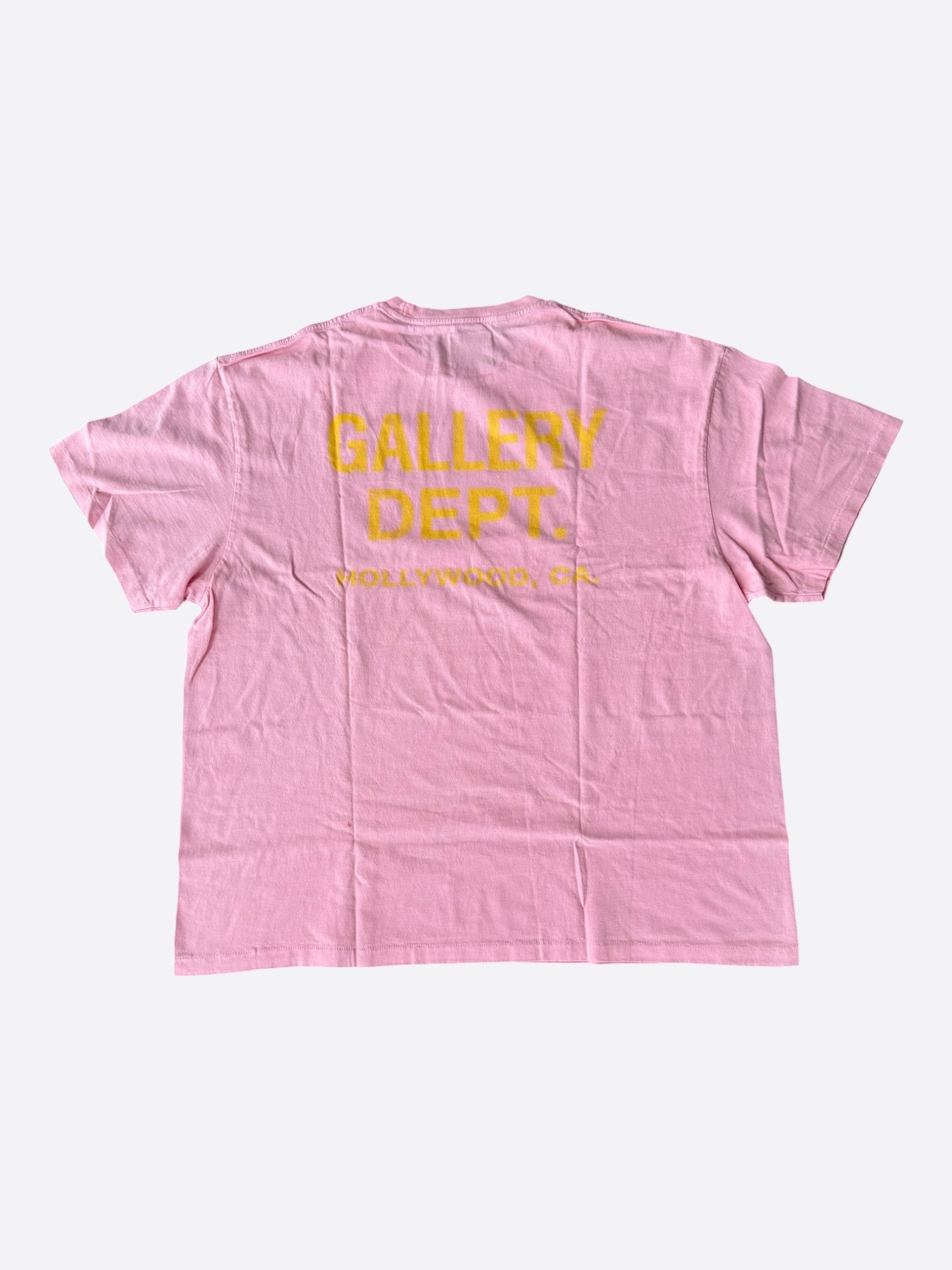Gallery Dept Pink & Yellow Souvenir Logo T-Shirt