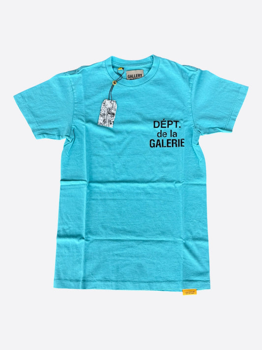 Gallery Dept Teal & Black French Logo T-Shirt