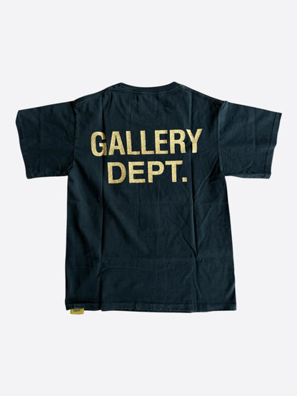 Gallery Dept Vintage Black Lightning Giraffe Glitter Logo T-Shirt