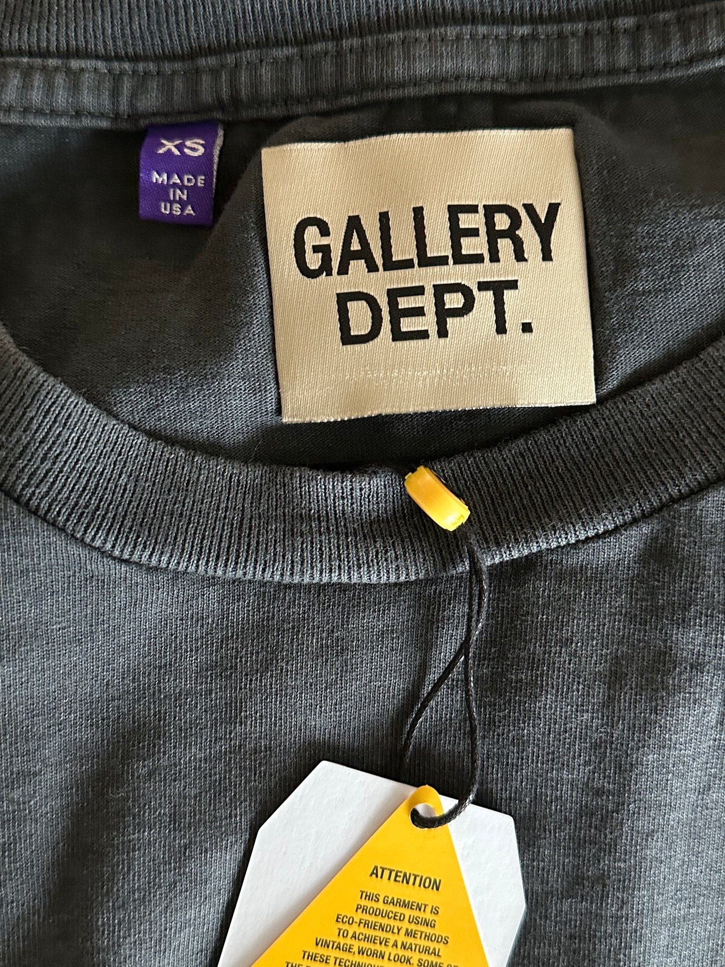 Gallery Dept Vintage Black ATK Monster Tour Glitter Logo T-Shirt