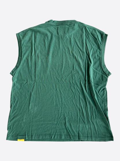 Gallery Dept Green & White Dept Logo Sleeveless T-Shirt
