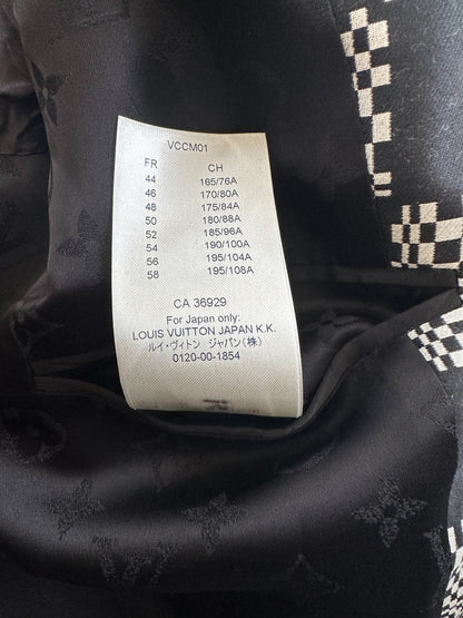 Louis Vuitton Black Distorted Damier Windbreaker