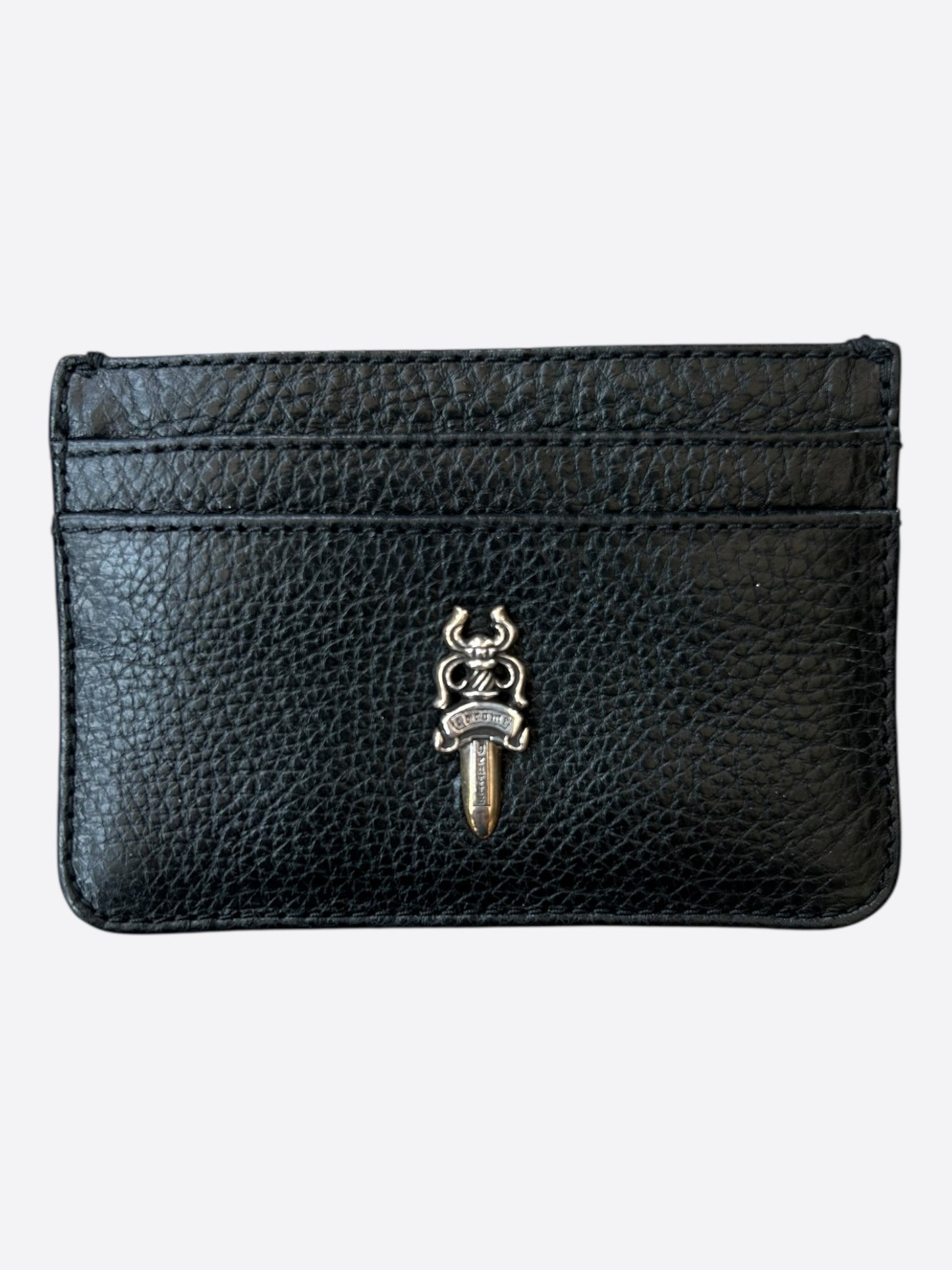 Chrome Hearts Black Dagger & Scroll Cardholder