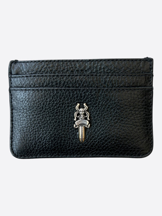 Chrome Hearts Black Dagger & Scroll Cardholder