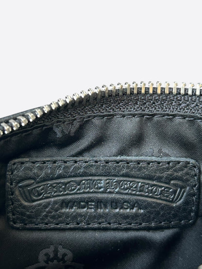 Chrome Hearts Black Cross Patch Loop Wallet
