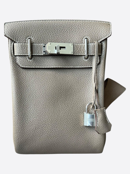 Hermes Etoupe HAC A Dos Crossbody Backpack