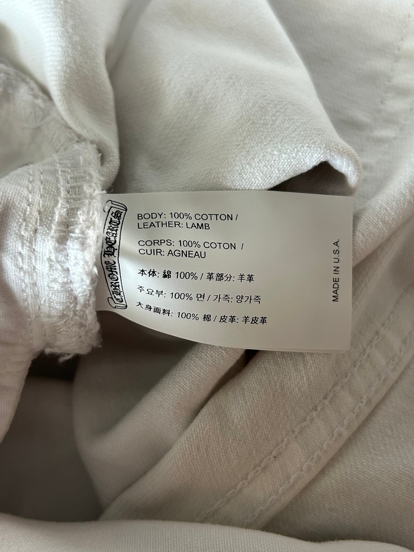 Chrome Hearts Levis White Mixed Patch St. Barth Exclusive Jeans