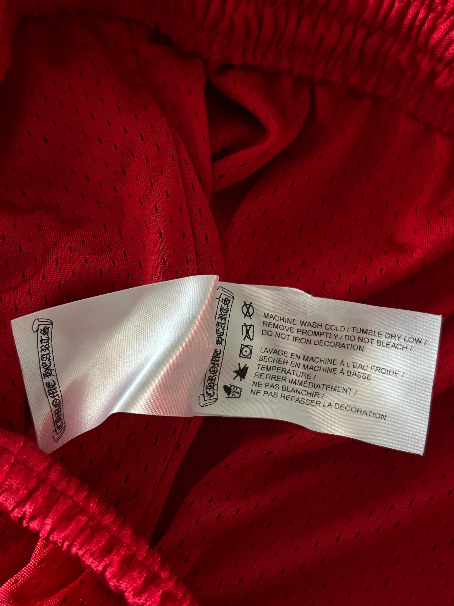 Chrome Hearts Matty Boy Red Form Mesh Trackpants