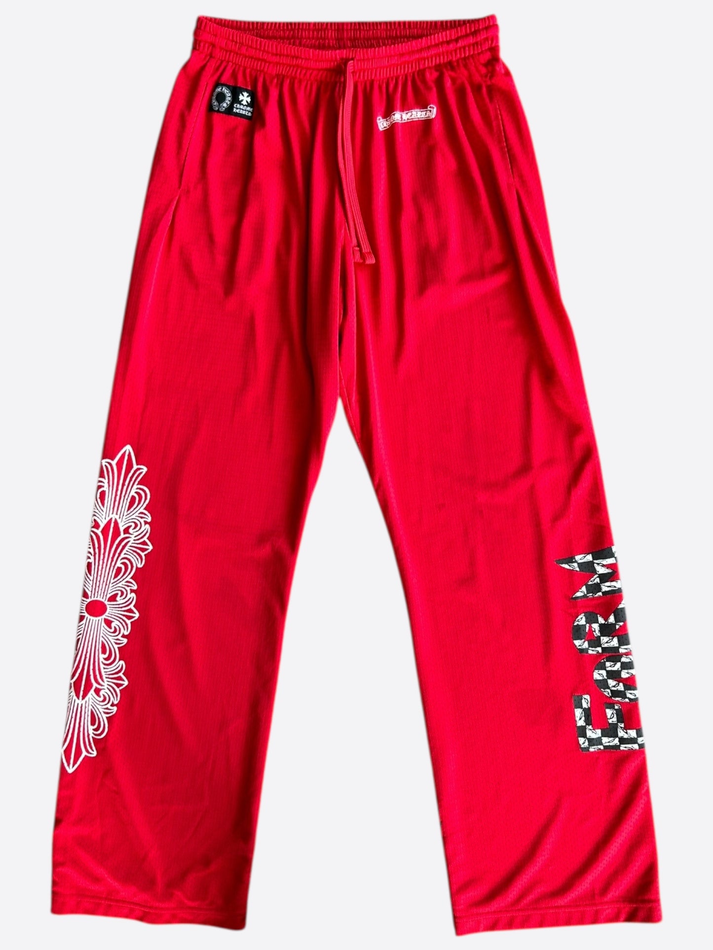 Chrome Hearts Matty Boy Red Form Mesh Trackpants