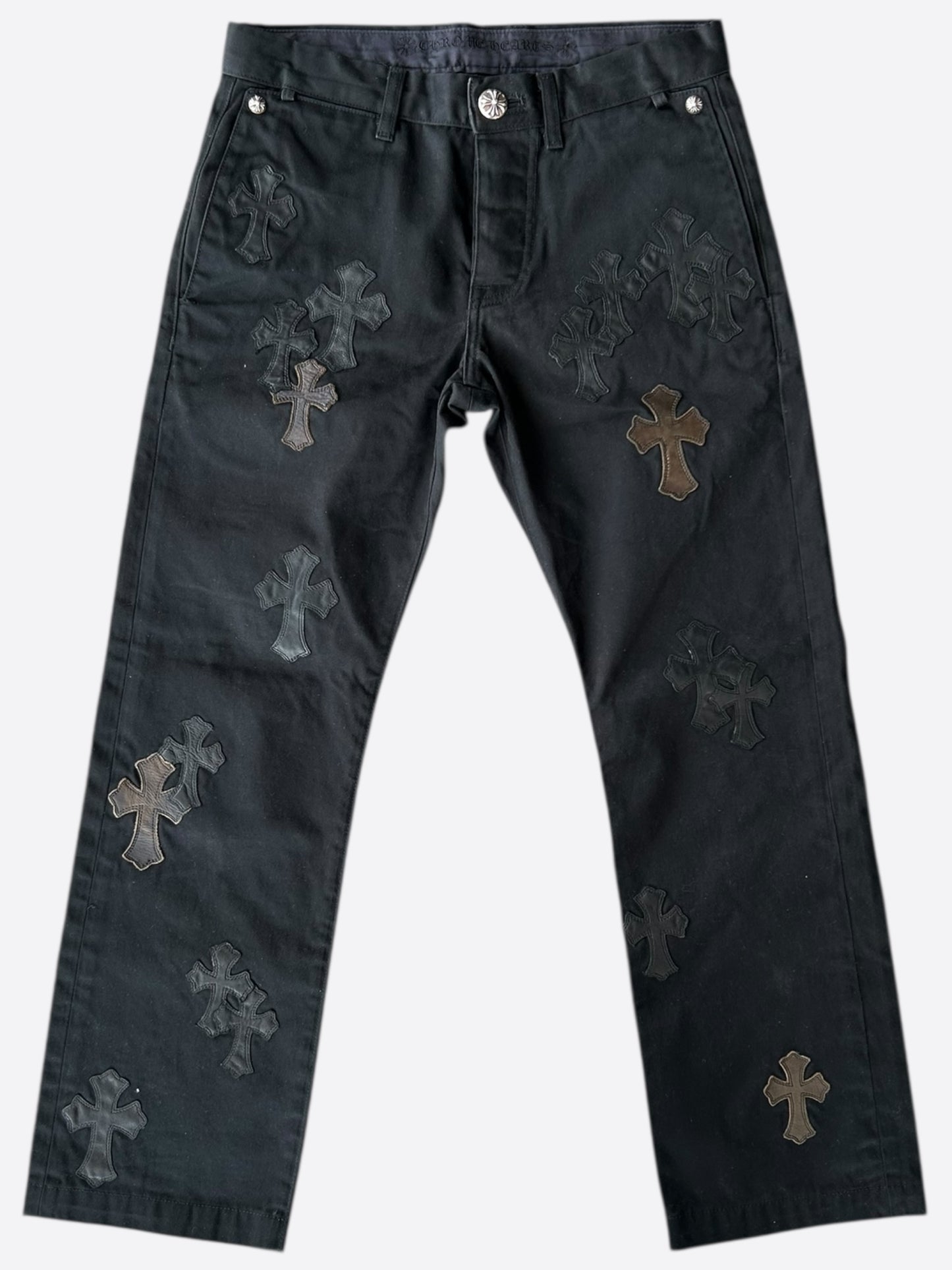 Chrome Hearts Black Camouflage Cross Patch Chino Pants