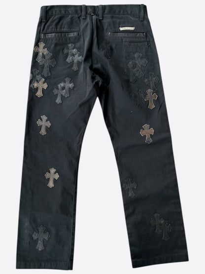 Chrome Hearts Black Camouflage Cross Patch Chino Pants