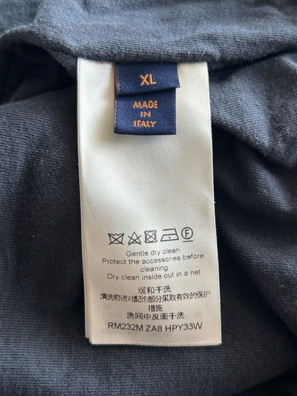 Louis Vuitton Blue Pointillism Monogram Zip Up Hoodie