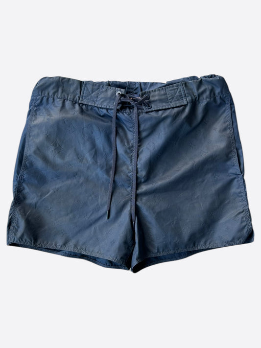 Louis Vuitton Navy Monogram Swim Shorts