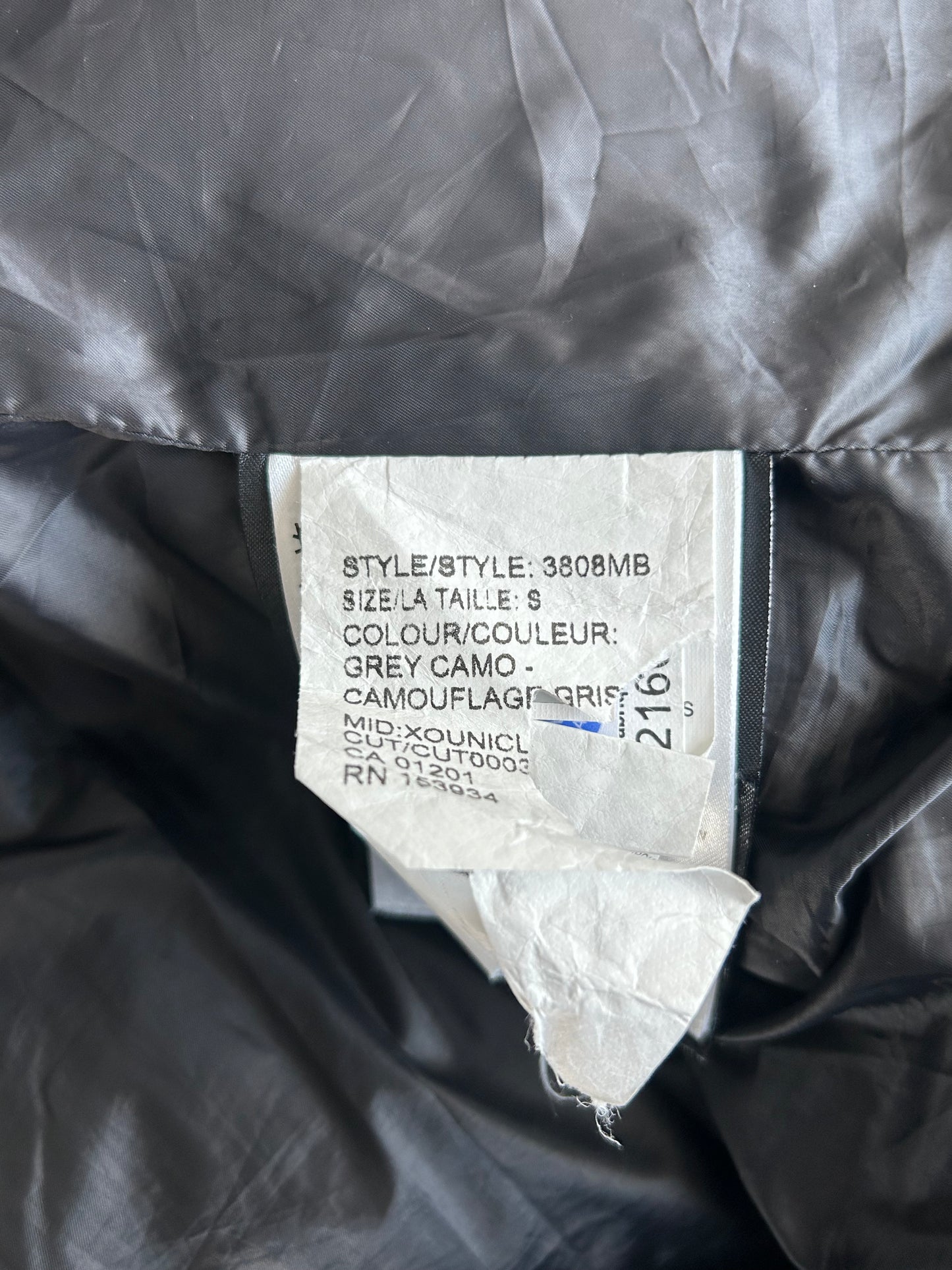 Canada Goose Snow Camo Wyndham Black Label Men's Jacket