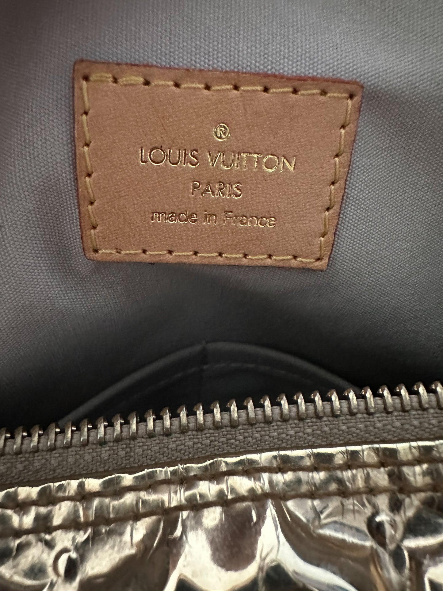 Louis Vuitton Gold Mirror Monogram Speedy 30