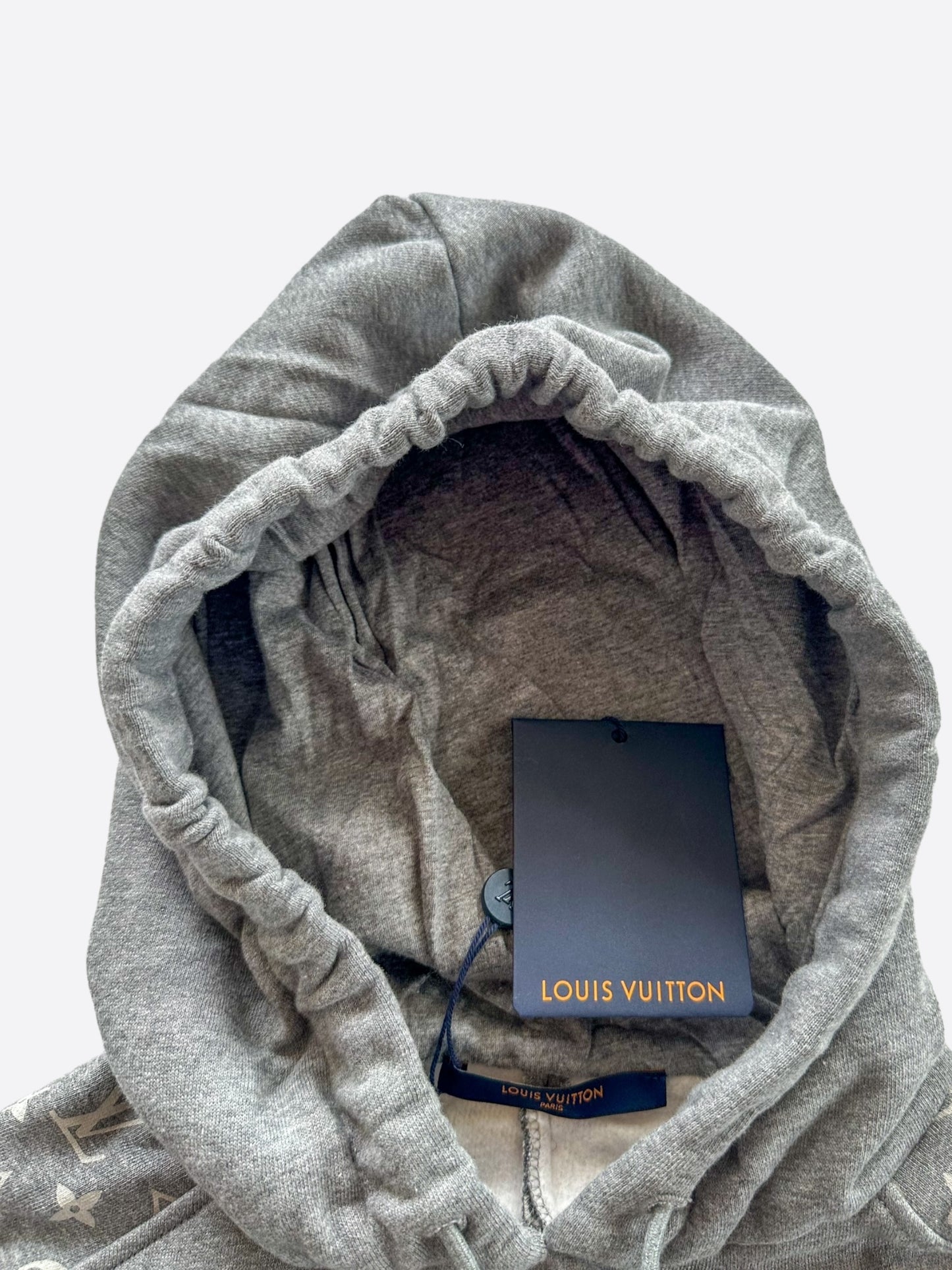 Louis Vuitton Grey Circle Cut Monogram Hoodie