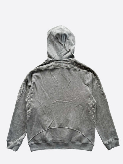 Louis Vuitton Grey Circle Cut Monogram Hoodie
