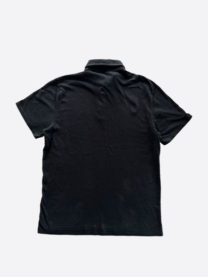 Chrome Hearts Black Cross Logo Polo T-Shirt