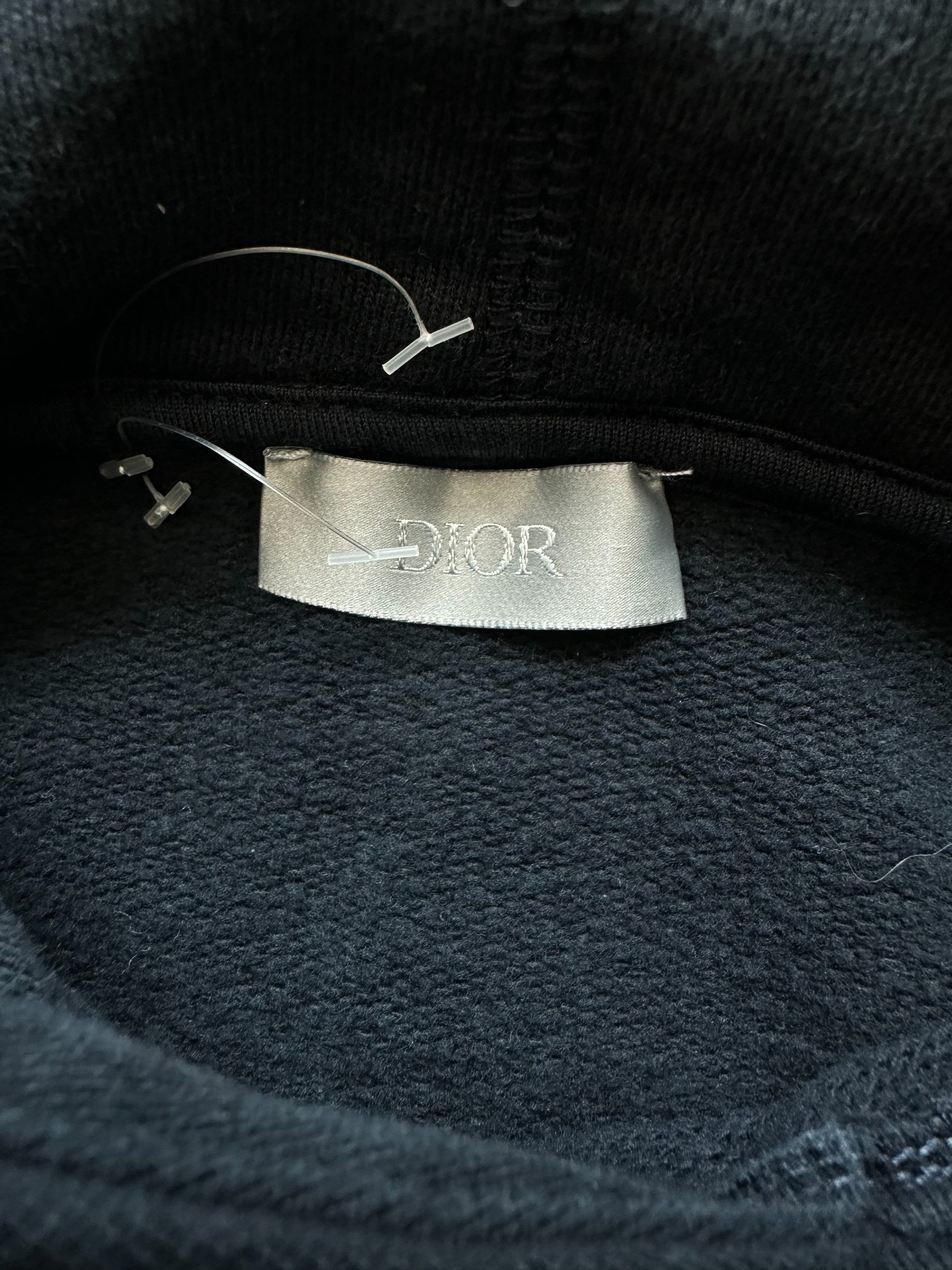 Dior Black Faded Atelier Logo Hoodie Savonches