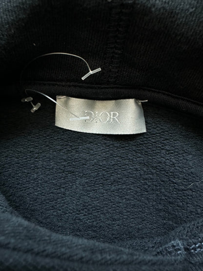 Dior Black Faded Atelier Logo Hoodie