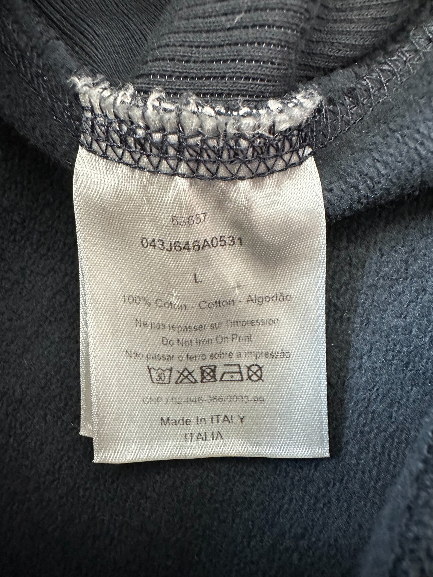 Dior Black Faded Atelier Logo Hoodie