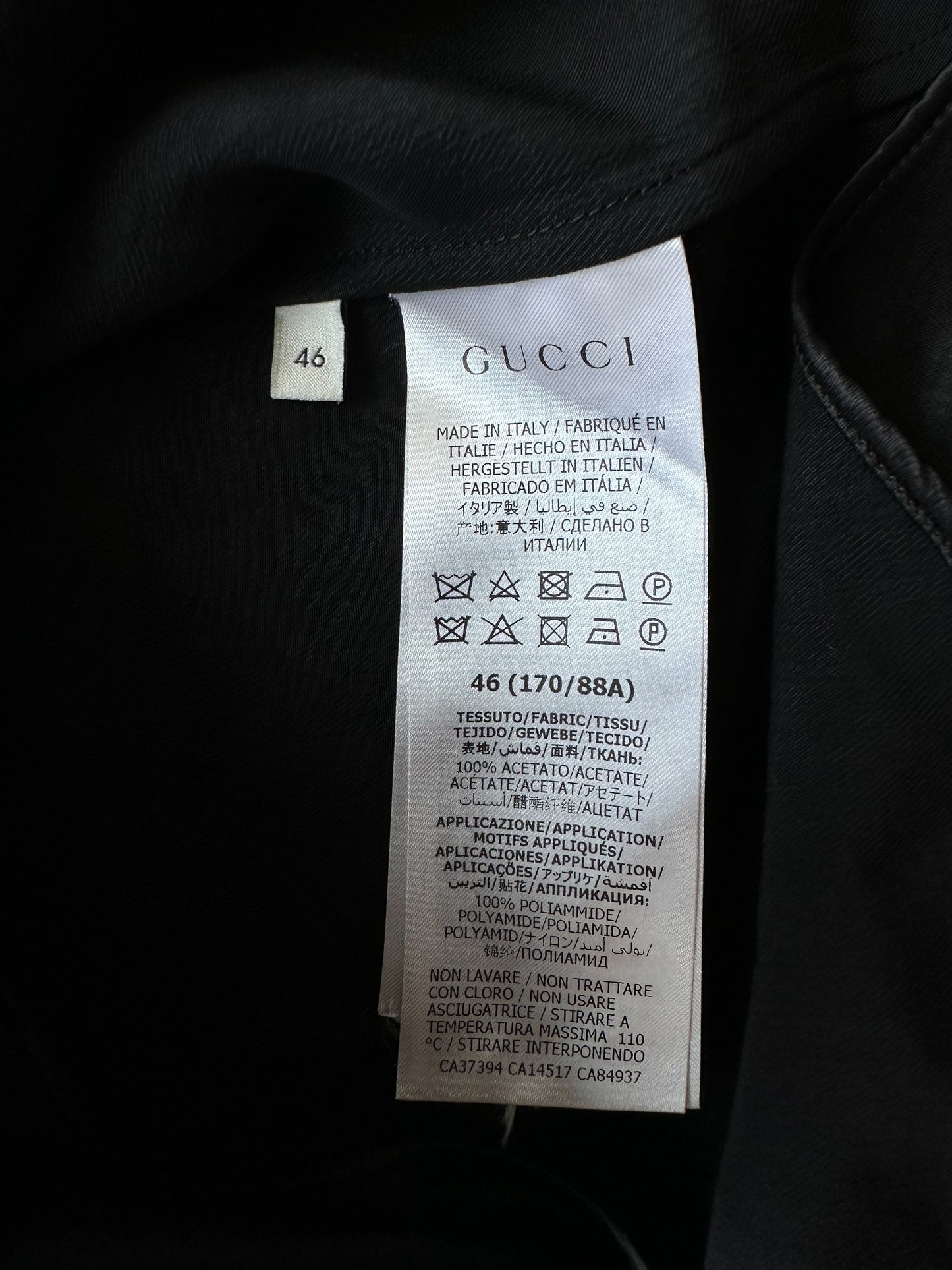 Gucci Black GG Monogram Striped Button Up Shirt