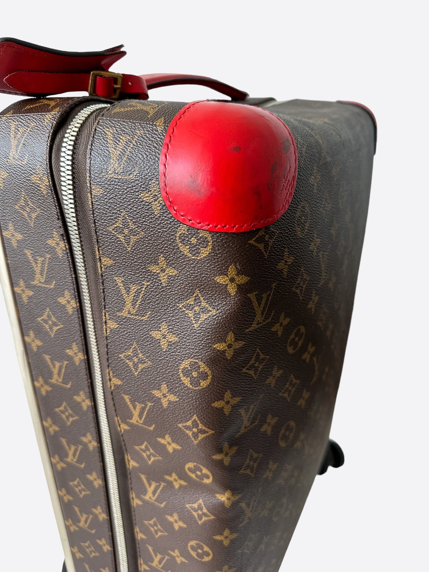 Louis Vuitton Horizon 55 UNIQUE PIECE IN THE WORLD Brown Red