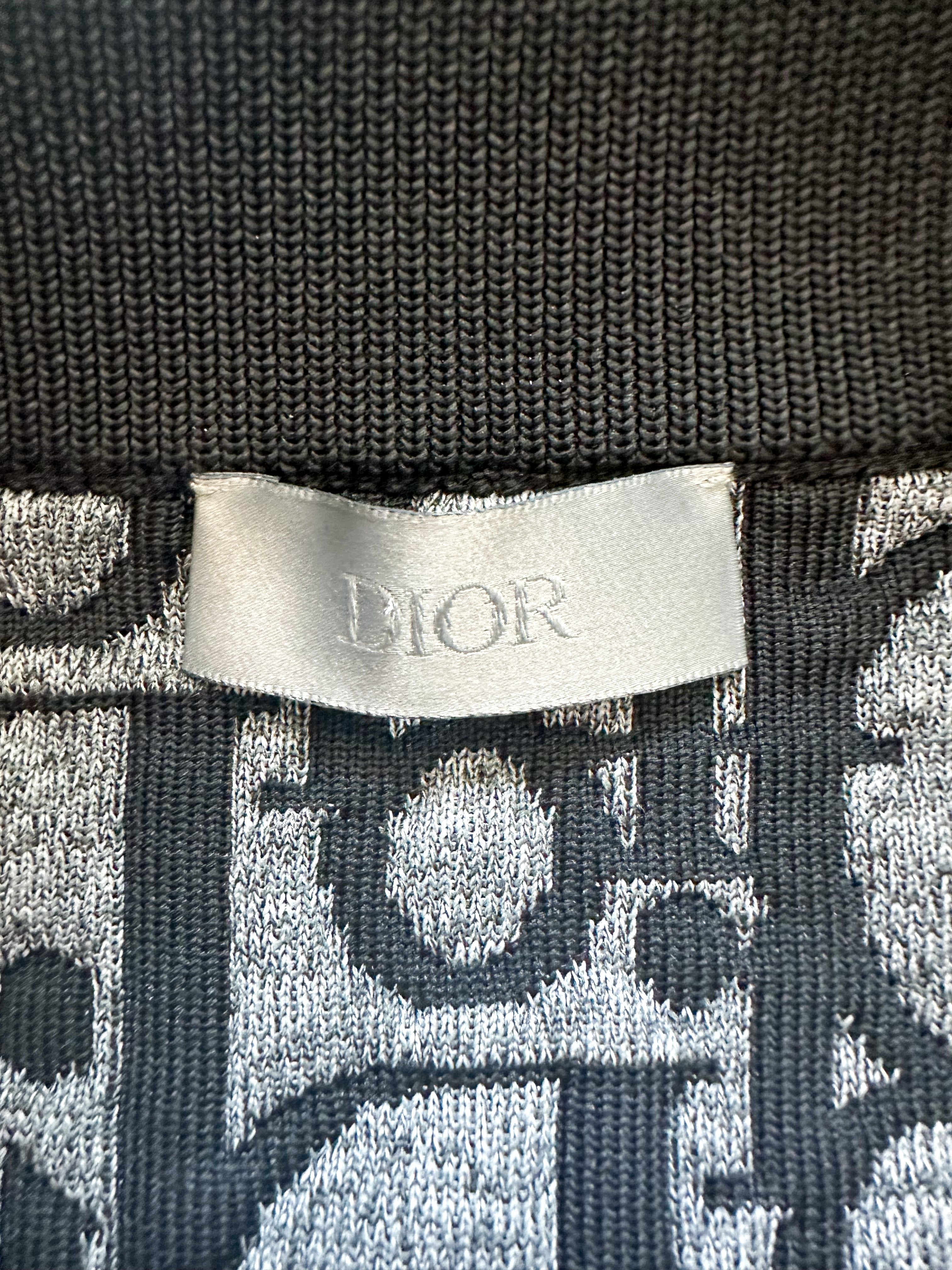 Dior Black & White Oblique Zip Up Jacket – Savonches