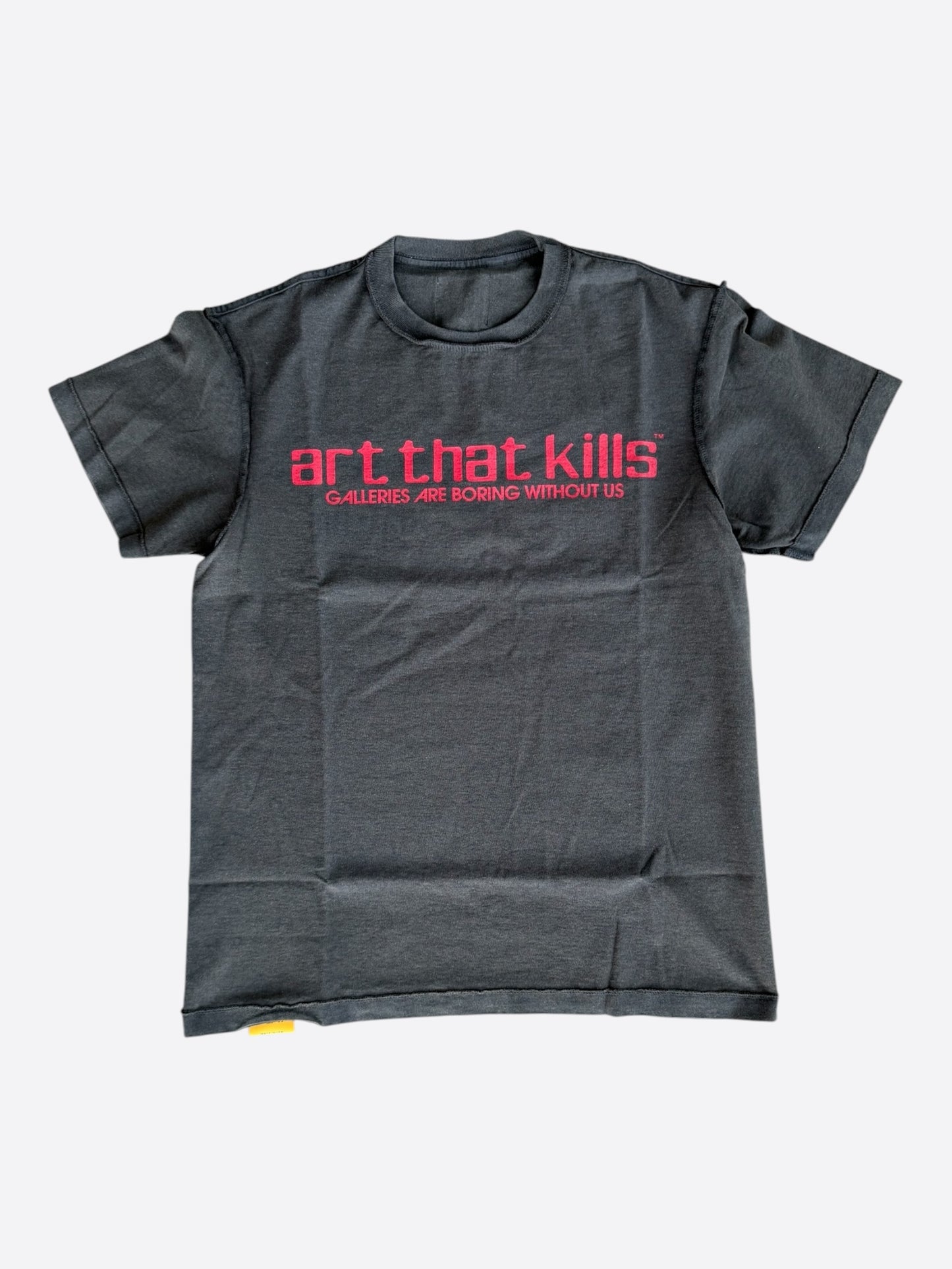 Gallery Dept Faded Black & Red Art That Kills Glitter Logo Reversible T-Shirt