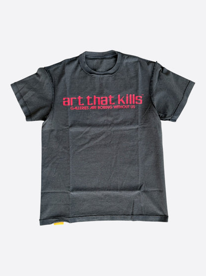 Gallery Dept Faded Black & Red Art That Kills Glitter Logo Reversible T-Shirt