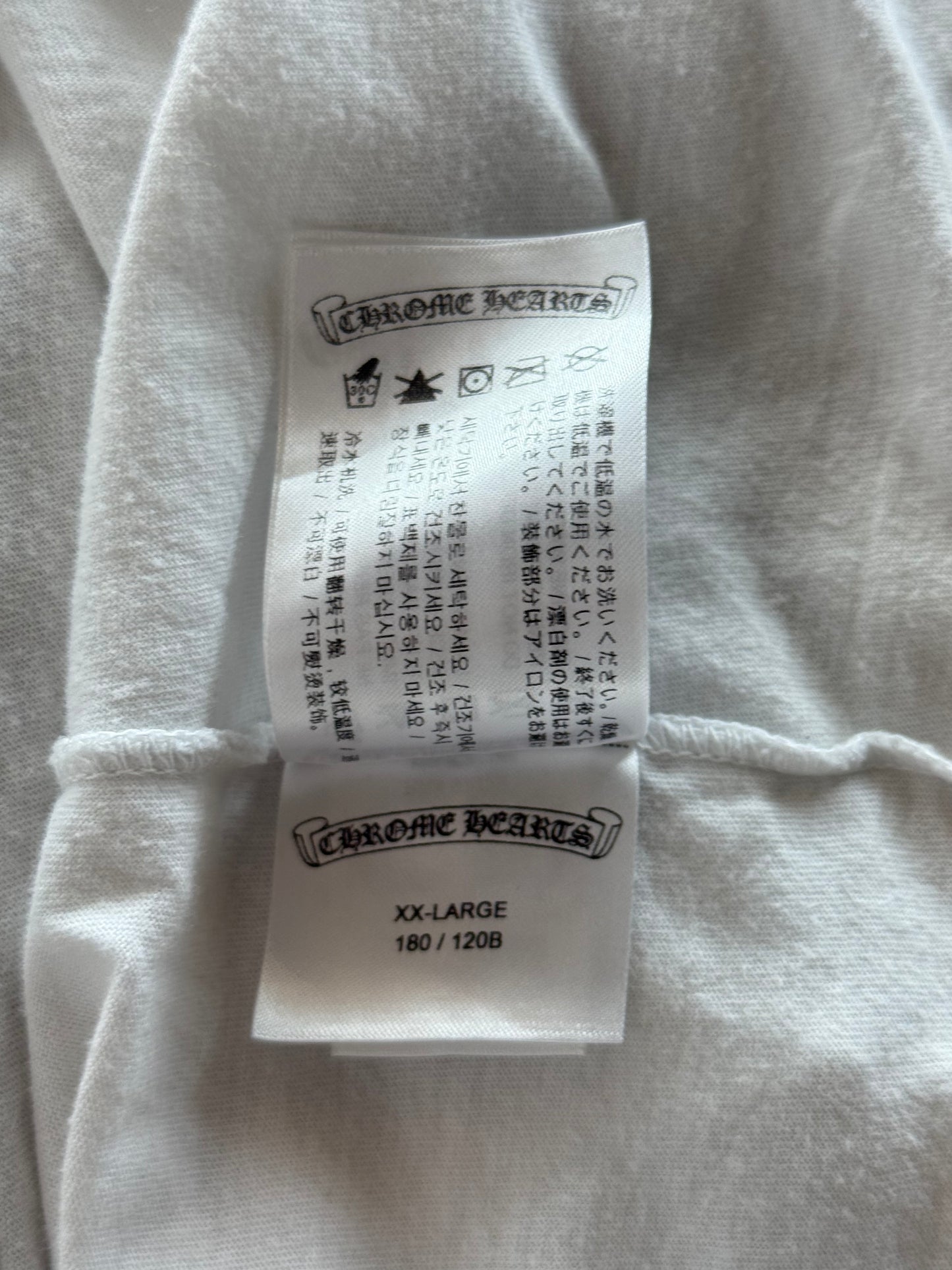 Chrome Hearts White & Red Welcome To Las Vegas T-Shirt