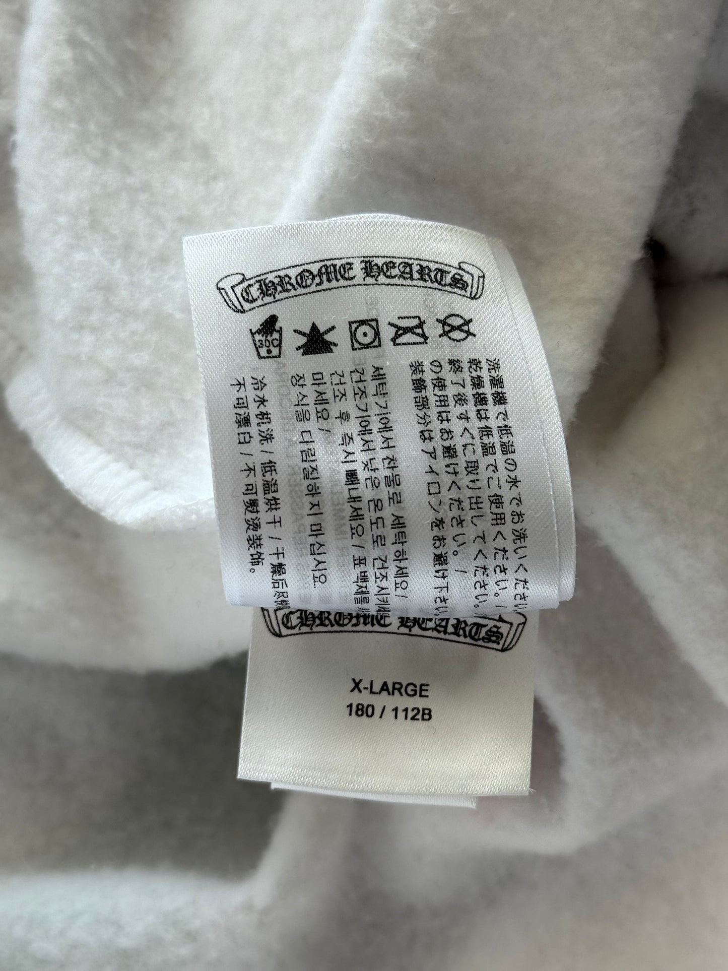 Chrome Hearts White Multicolor Stencil Hoodie