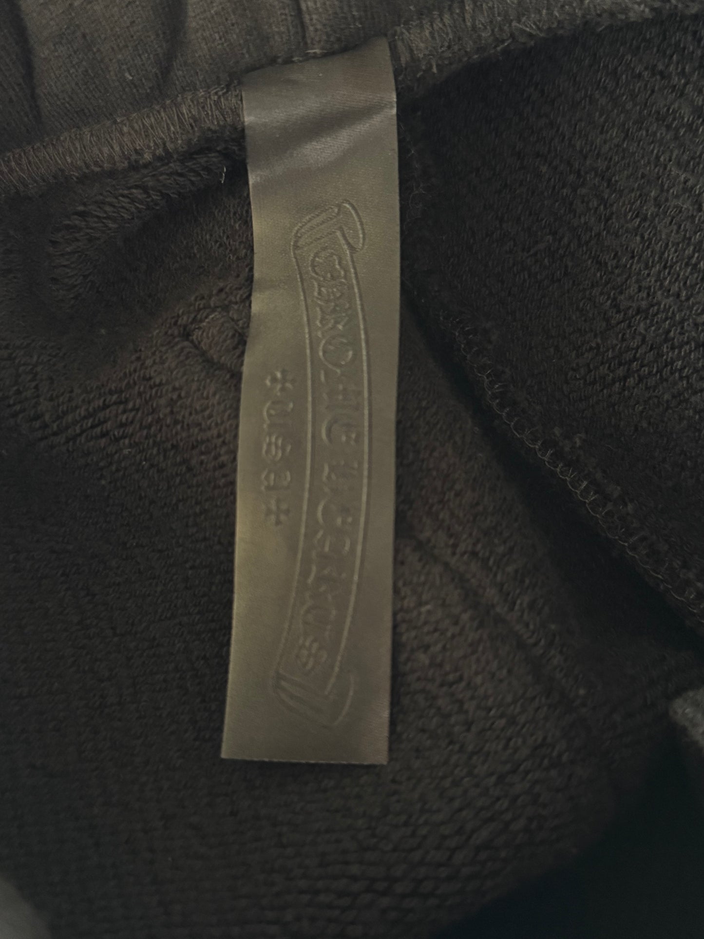 Chrome Hearts Black CH Logo Embroidered Sweatpants