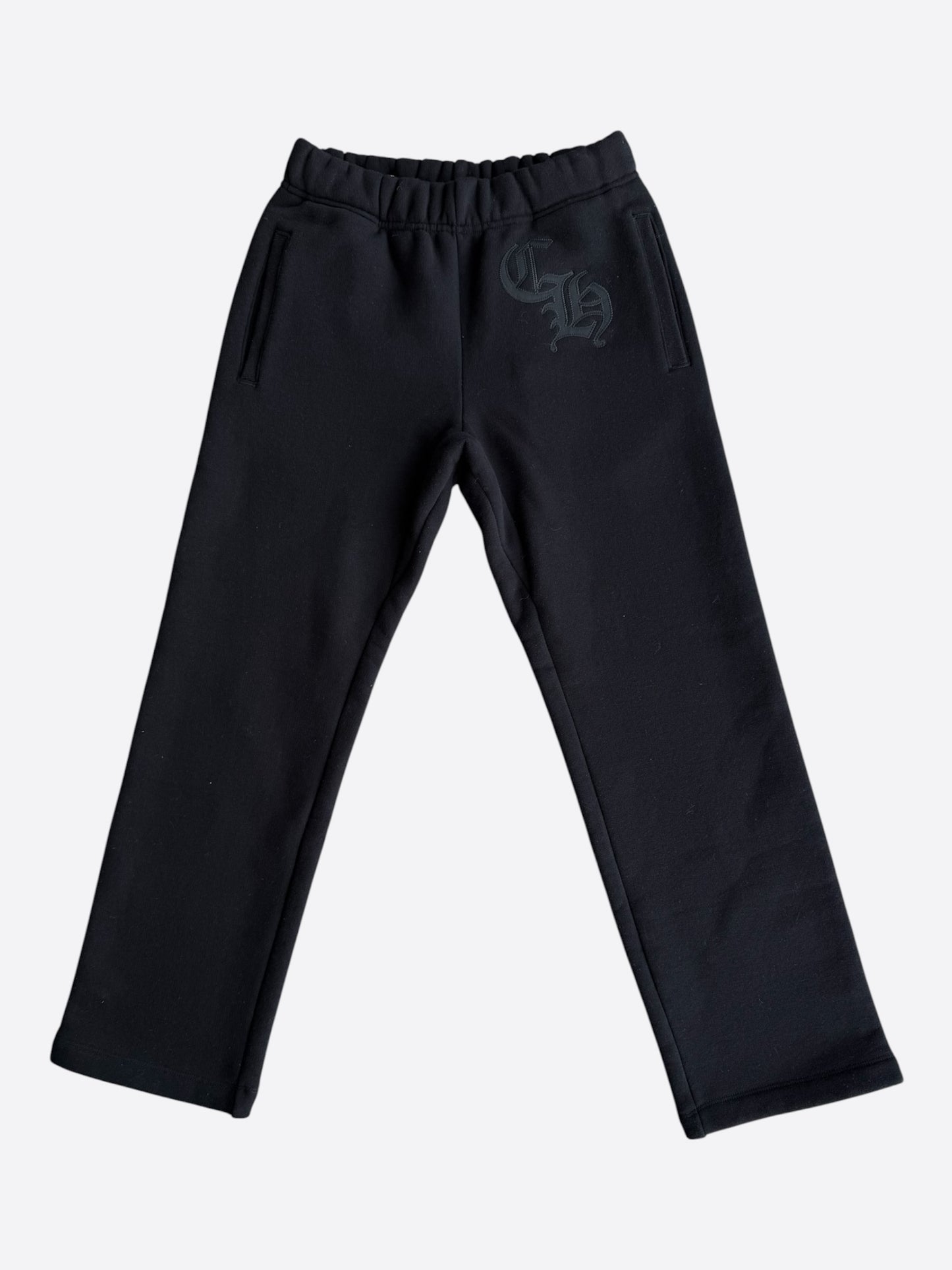 Chrome Hearts Black CH Logo Embroidered Sweatpants