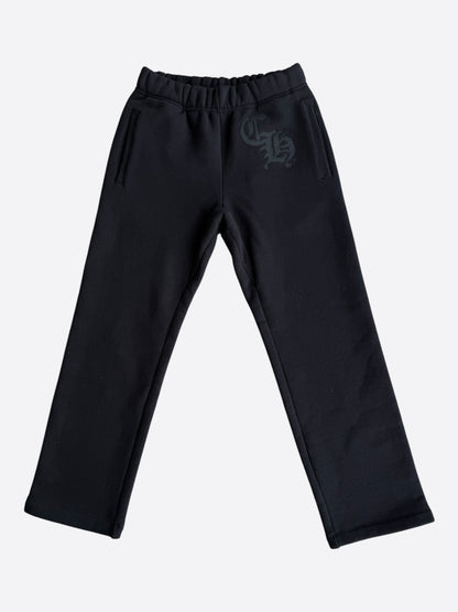 Chrome Hearts Black CH Logo Embroidered Sweatpants