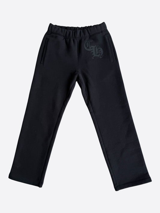 Chrome Hearts Black CH Logo Embroidered Sweatpants