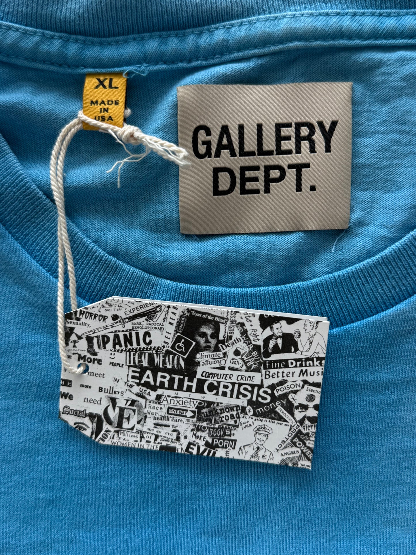 Gallery Dept Faded Blue & White French Logo Longsleeve T-Shirt