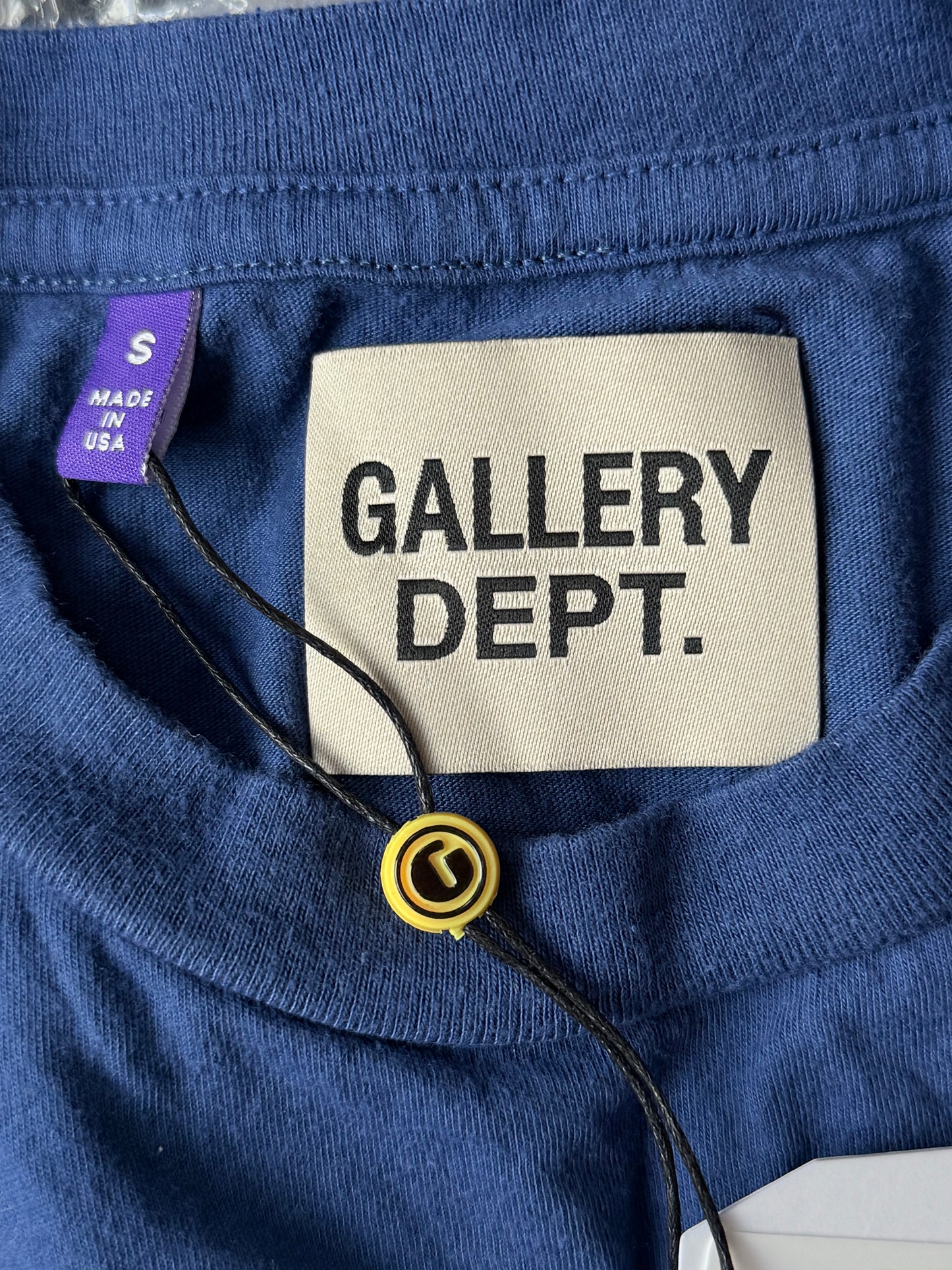 Gallery Dept Navy & White Dept Logo Sleeveless T-Shirt