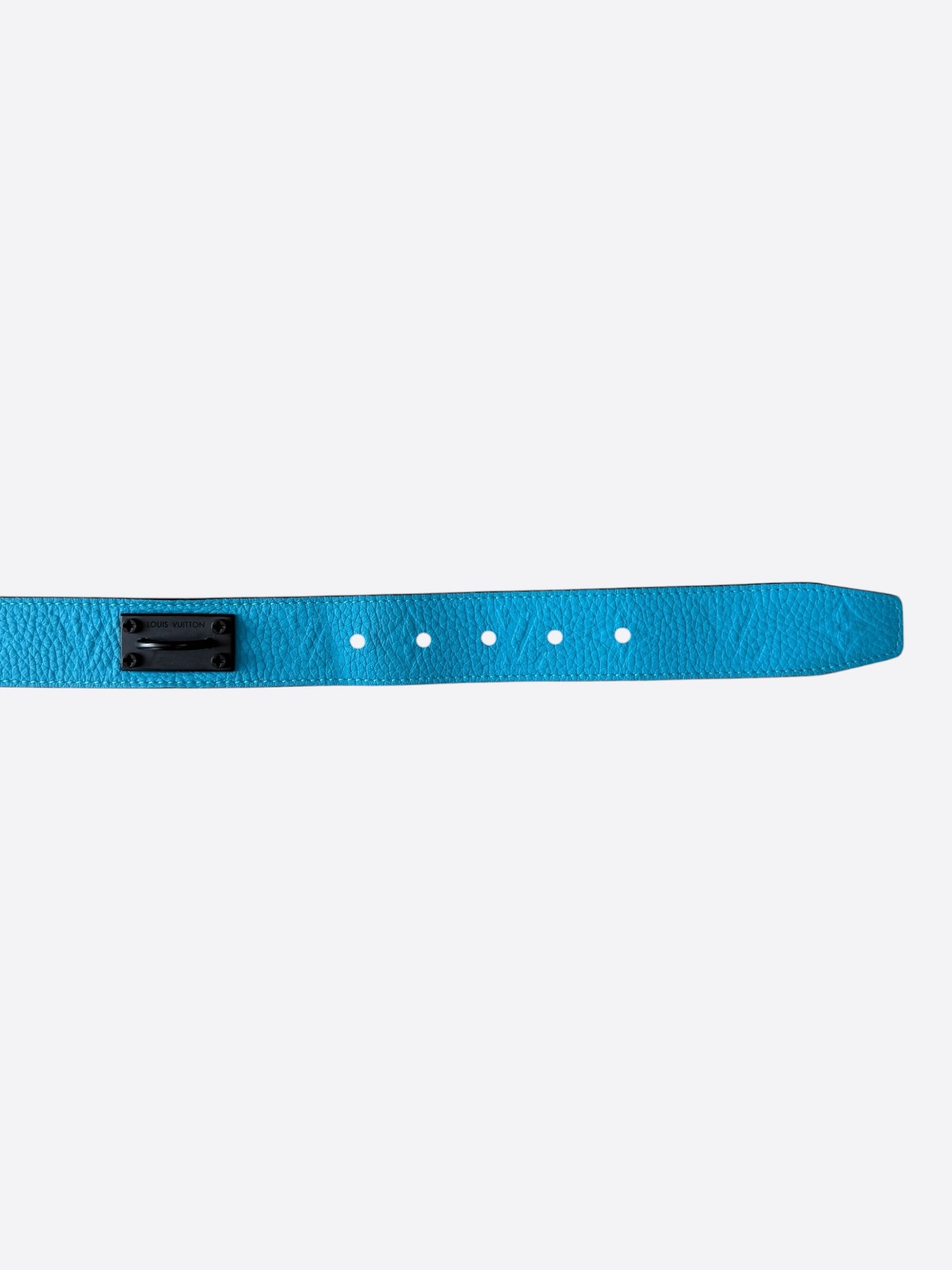 Louis Vuitton Blue Monogram Chain Belt