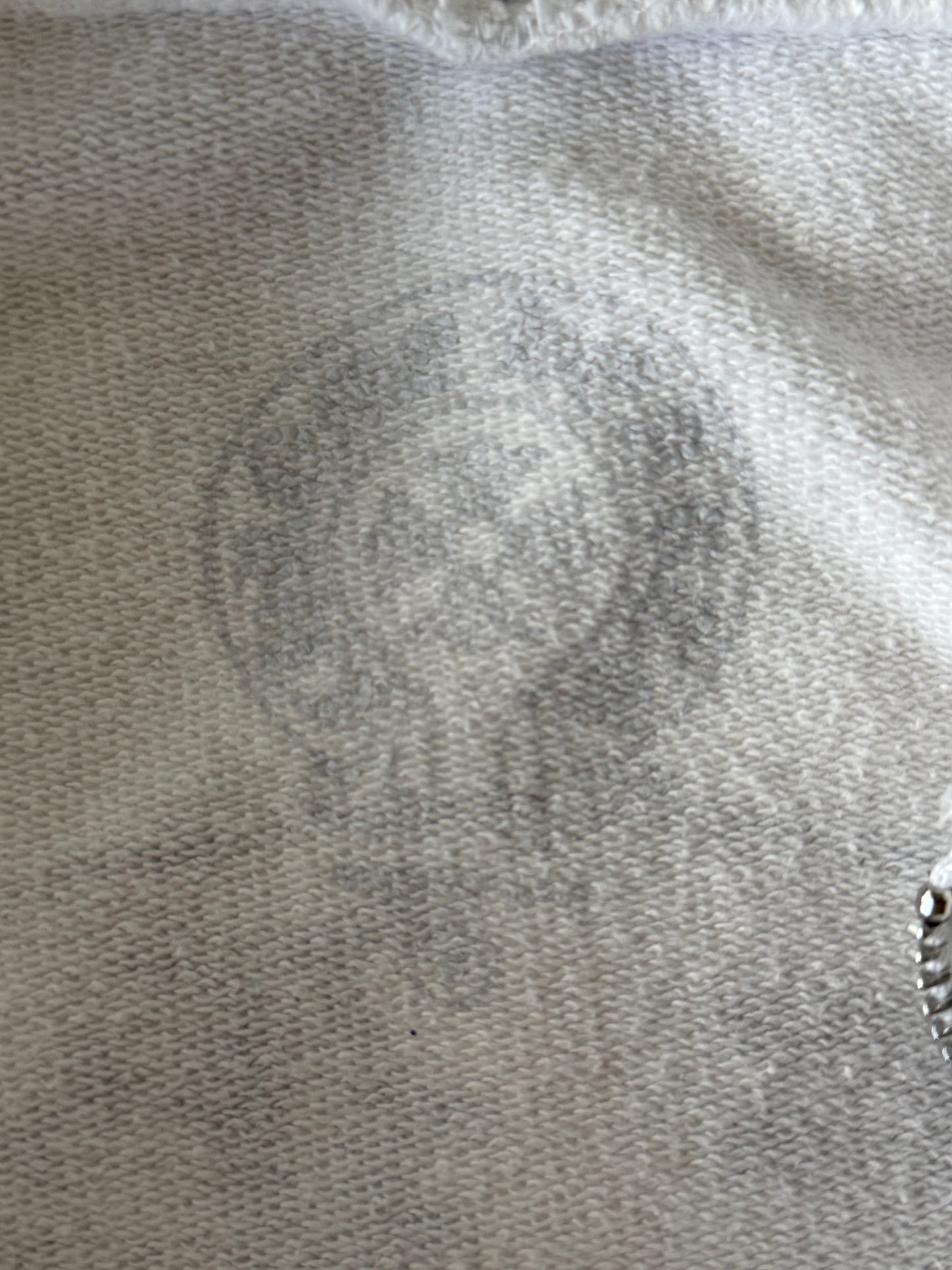 Chrome Hearts White & Black Cross Jacquard Horseshoe Logo Zip Up Hoodie