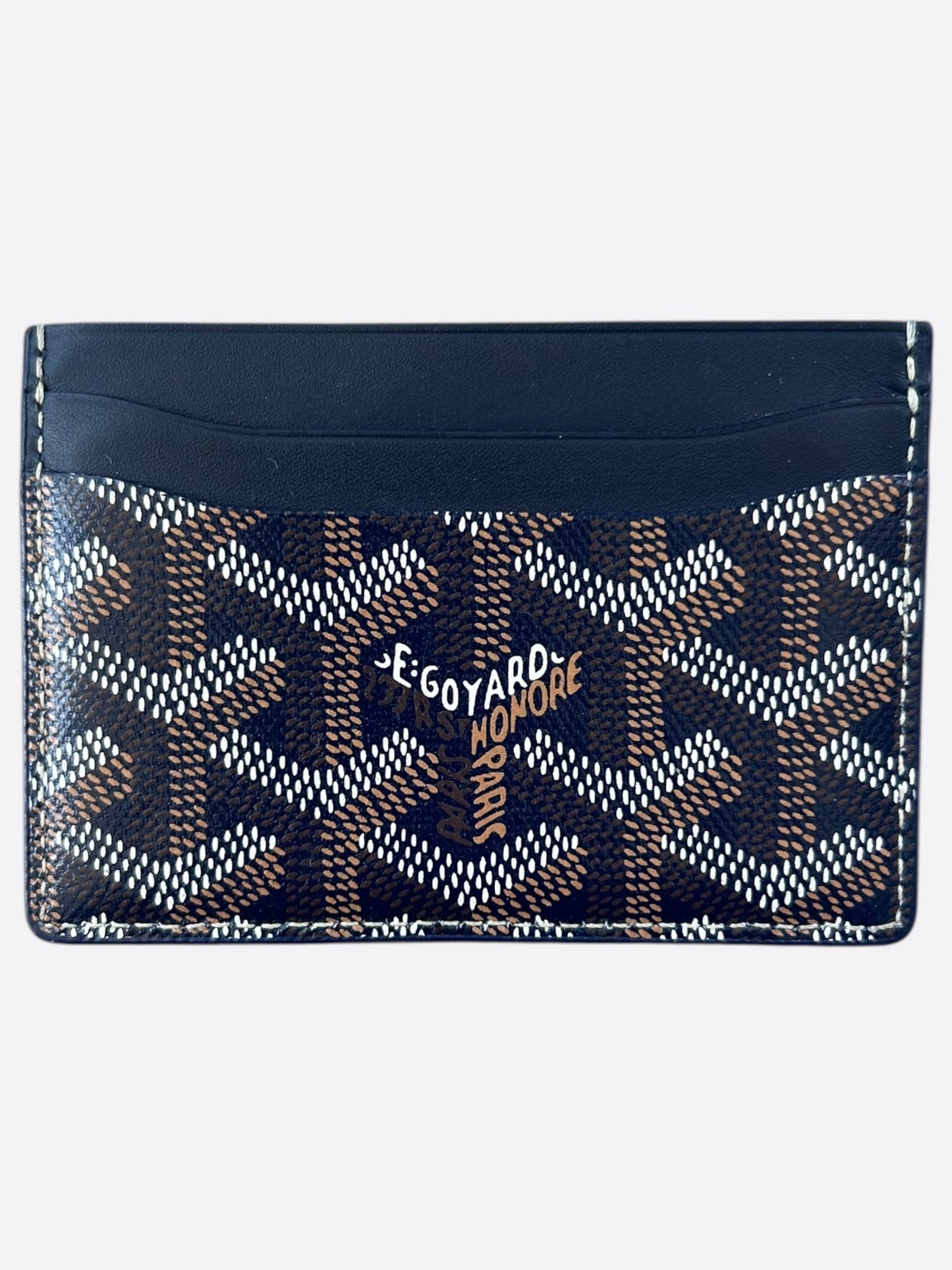 Goyard Navy Saint Sulpice Card Holder