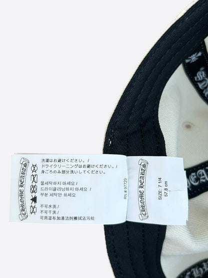 Chrome Hearts White & Red Heart Logo Fitted Hat
