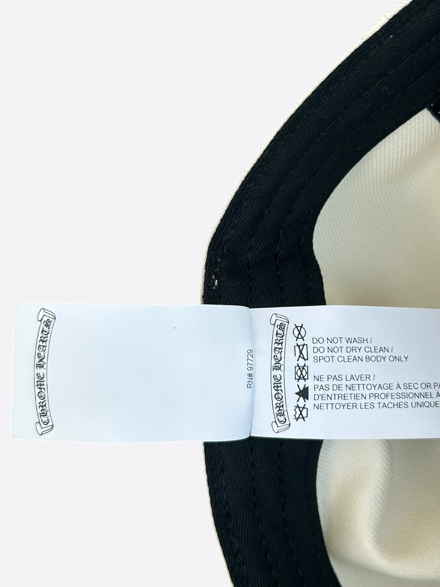 Chrome Hearts White & Red Heart Logo Fitted Hat