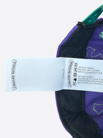 Chrome Hearts Purple & Green Cross Patch Hat