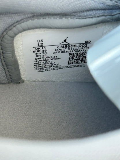 Dior Air Jordan Grey & White Oblique Low Top Sneakers