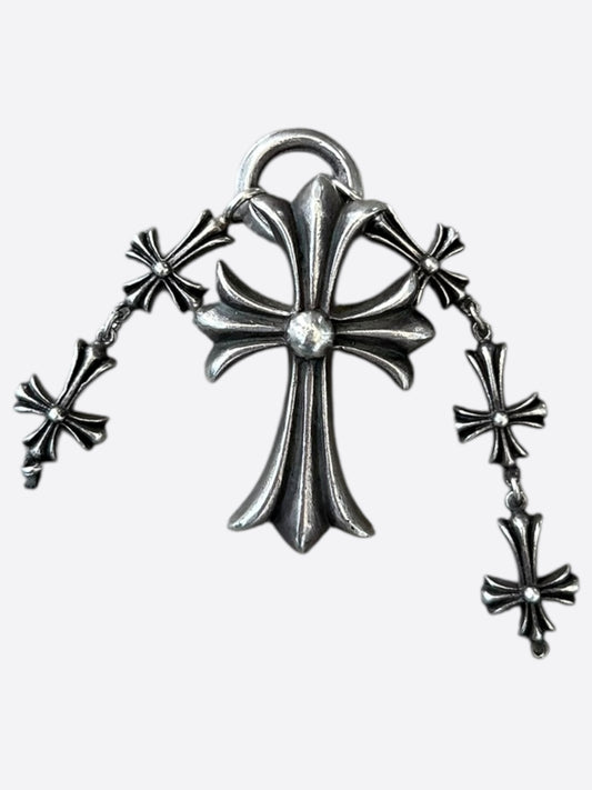 Chrome Hearts Silver Multi Cross Pendant