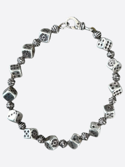 Chrome Hearts Silver Dice Bracelet