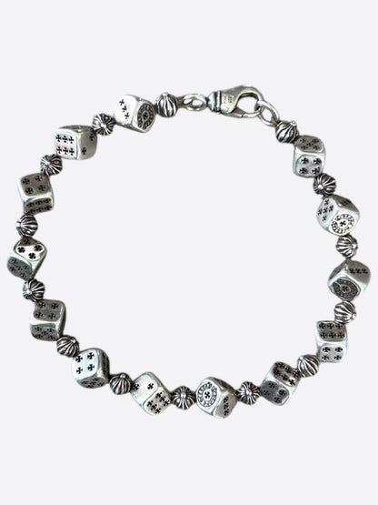 Chrome Hearts Silver Dice Bracelet