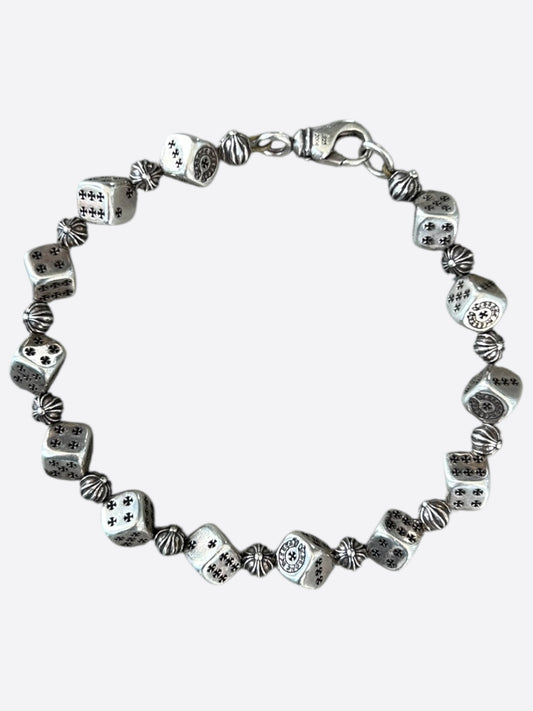 Chrome Hearts Silver Dice Bracelet