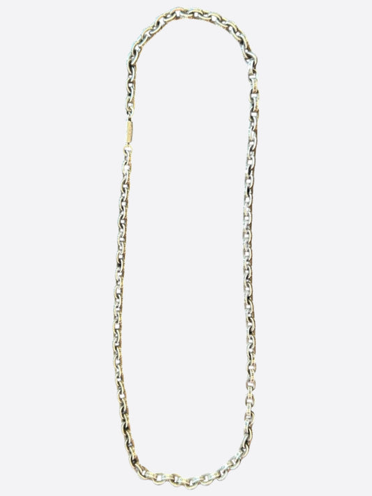 Chrome Hearts Silver Paperchain Necklace